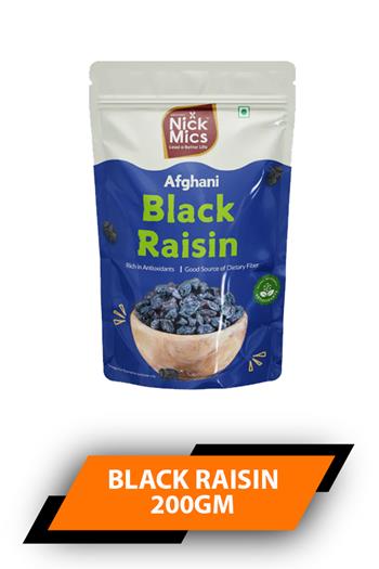 Nickmics Afghani Black Raisins 200gm